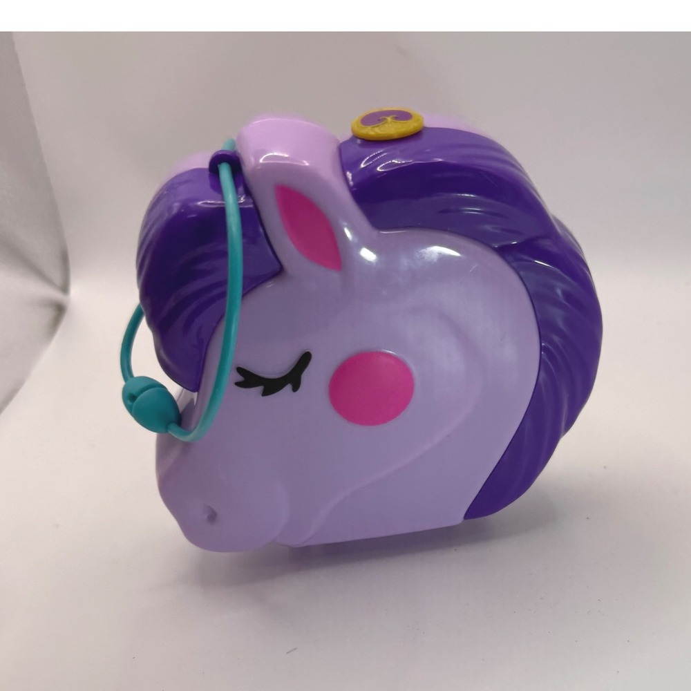 Polly Pocket Jumpin Style Pony‎ Horse Show Playset Compact Purple Pony